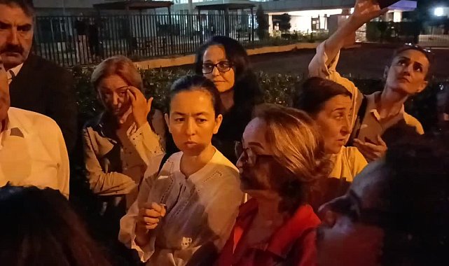 Mersin KYK yurdu önünde taciz iddiaları üzerine eylem