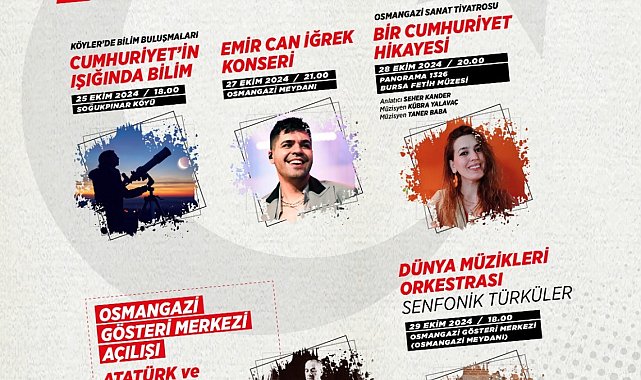 Osmangazi’de Cumhuriyet Bayramı coşku ile kutlanacak