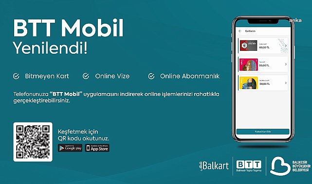 Balıkesir Toplu Taşıma, 'BTT Mobil' uygulamasını yeniledi