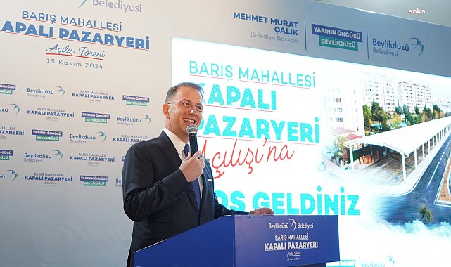 Beylikdüzü Belediyesi, Barış Mahallesi Kapalı Pazaryeri’ni hizmete açtı