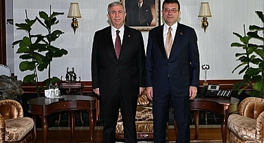 Ekrem İmamoğlu, Mansur Yavaş'ı ziyaret etti