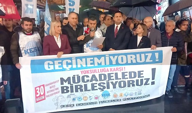 KESK Samsun Şubesi'nden Ankara'daki