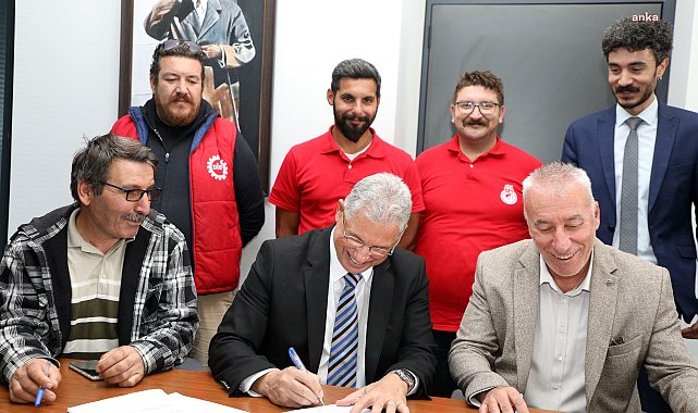 Mudanya Belediyesi’nde sözleşme sevinci