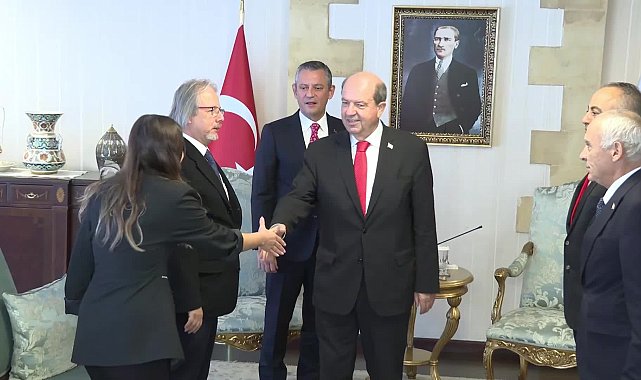 Özgür Özel, KKTC'de Cumhurbaşkanı Ersin Tatar ile görüştü... Özel: