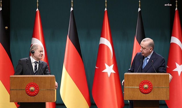 Cumhurbaşkanı Erdoğan, Almanya Başbakanı Scholz ile telefon görüşmesi yaptı