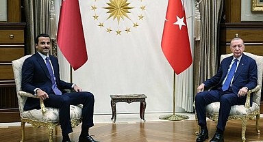 Cumhurbaşkanı Erdoğan, Katar Emiri Şeyh Temim ile görüştü