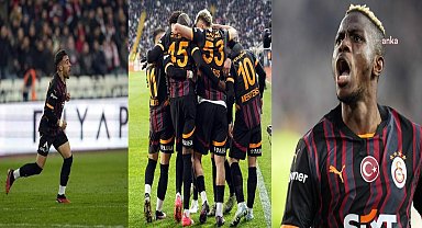 Galatasaray, Sivas'ta 3 puanı 3 golle aldı... Net Global Sivasspor 2-3 Galatasaray