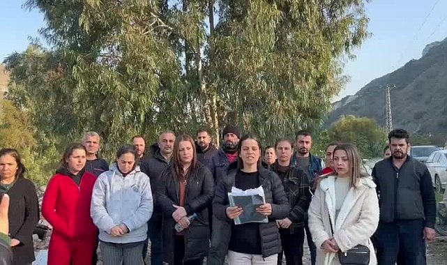 Hatay Samandağ Çöğürlü Mahallesi sakinleri, ''durdurma kararı'' verilen taş ocağının faaliyetlerine devam etmesine tepki gösterdi