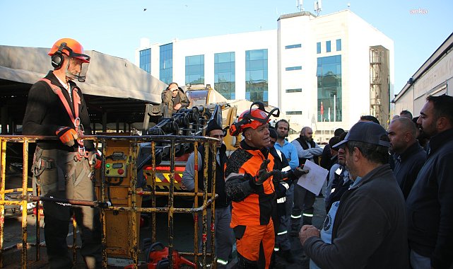 Kartal Belediyesi'nden personeline budama ve ağaç bakım faaliyetleri üzerine uygulamalı eğitim