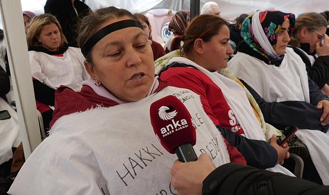 Kefenli açlık grevini sürdüren Polonez işçileri ANKA'ya konuştu: Adalet arıyoruz, anayasal hakkımızı istiyoruz