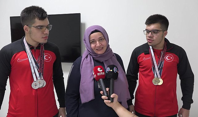 Otizimli sporcu iki kardeş, Özel Sporcular Türkiye Şampiyonası'nda sekiz madalya kazandı