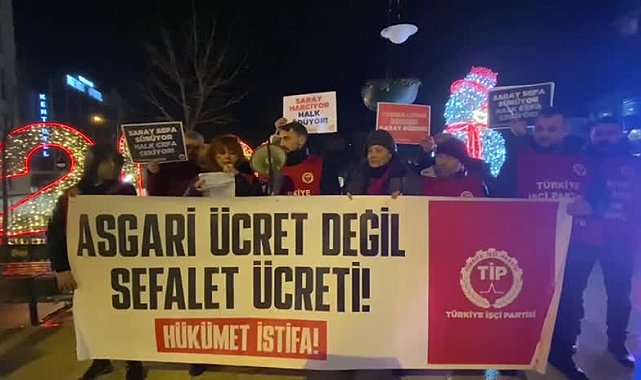 TİP Bilecik İl Örgütü'nden asgari ücret protestosu