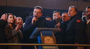 Ekrem İmamoğlu Beşiktaş Belediyesi önünde konuştu: 