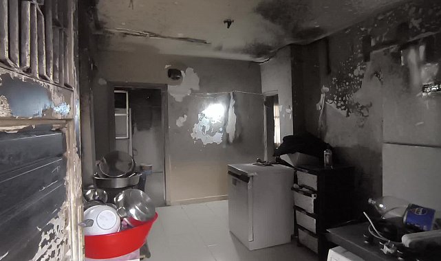 Evinde çıkan yangında eşyaları yanan vatandaş: