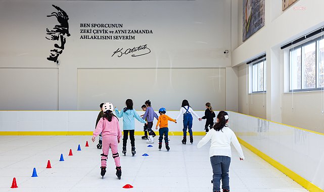 Gölbaşı Belediyesi'nden çocuklara tatil hediyesi: Ücretsiz buz pateni