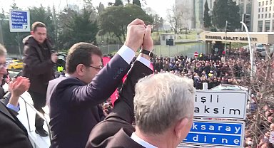 İmamoğlu ve Yavaş İstanbul Adliyesi önünde birlikte seslendi... 
