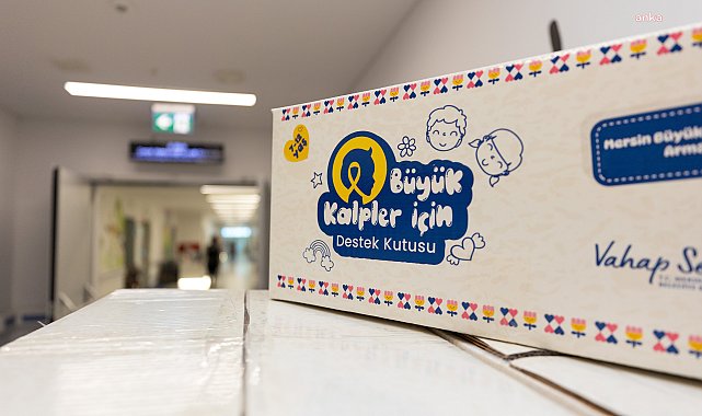 Mersin Büyükşehir Belediyesi'nden onkoloji hastası çocuklara bir kutu mutluluk