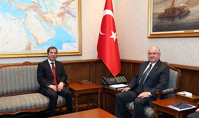 Milli Savunma Bakanı Yaşar Güler, IKBY Peşmerge Komutanı Mansur Barzani’yi kabul etti