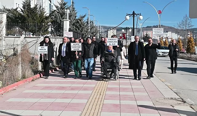 Yozgat’ta engelliler farkındalık için yürüdü
