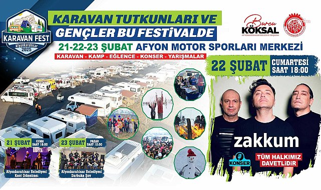 Afyonkarahisar'da düzenlenecek Karavan Fest 2025 için geri sayım başladı