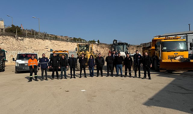 Bilecik Belediyesi ekipleri, olası kar yağışına hazır