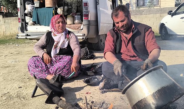 Kalaylama işi yapan vatandaş: