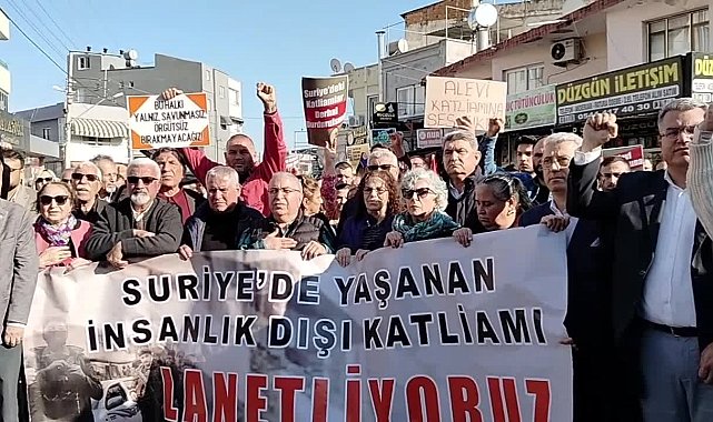 Mersin'de Alevi inanç grupları, Suriye'deki katliamları kınadı