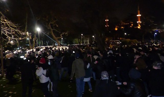 Saraçhane'de gençlere polisten biber gazlı, sert müdahale