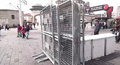 1 Mayıs öncesi Taksim'de yine bariyerli abluka