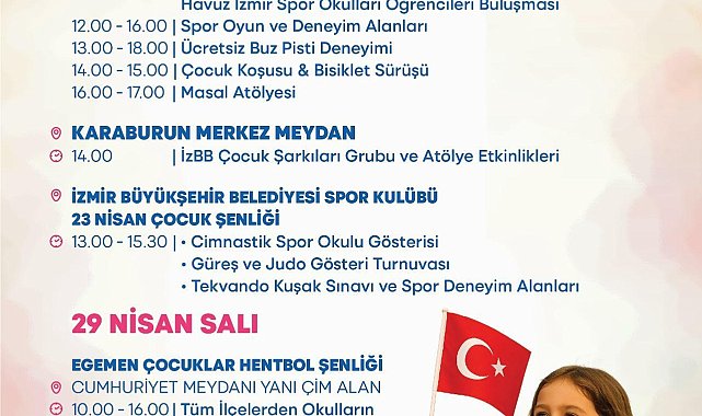 23 Nisan’da çocuk neşesi, İzmir’i saracak