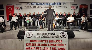 Adıyaman'da Başkent Gönüllüleri Derneği ve Parla 100. Yıl Korosu sahne aldı