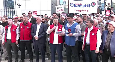 Altındağ Belediyesi işçileri grevde...