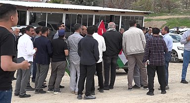Anadolu Gençlik Derneği'nden Malatya'da İsrail bağlantılı nakliye şirketine protesto
