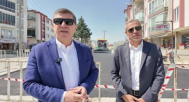 Burdur Belediye başkanı Ercengiz, Nene Hatun Caddesi'ndeki çalışmaları yerinde inceledi