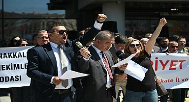 Çanakkale'nin içme suyu kaynağı Atikhisar Barajı'nı etkileyecek maden projesine karşı protesto 