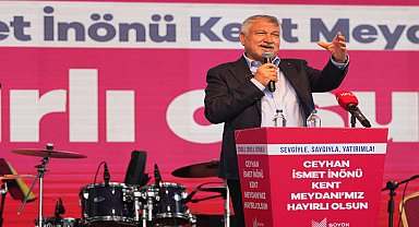Ceyhan İsmet İnönü Kent Meydanı açıldı… Zeydan Karalar: “Laik, demokratik Cumhuriyet sonsuza kadar yaşayacak”