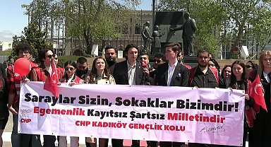 CHP'li gençler: “Ulusal egemenliğe göz diken, halkın iradesini gasbeden hiçbir güce teslim olmayacağız” 