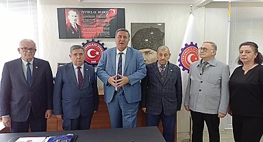 CHP'li Gürer, Tüm Emekliler Derneği Genel Başkanı Çalışkan’ı ziyaret etti