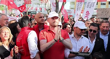CHP PM Üyesi Alkım Denizaslanı’nın, yurttan atılan öğrenciler için Bodrum’dan başlattığı yürüyüş Menteşe'de sona erdi 