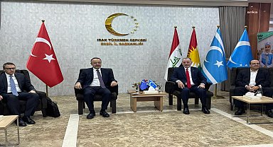Dışişleri Bakan Yardımcısı Nuh Yılmaz, Irak Türkmen Cephesi Erbil İl Başkanlığı'nı ziyaret etti