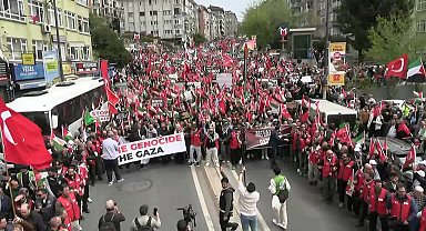 Filistin'e destek için Üsküdar'da destek mitingi düzenlendi: 