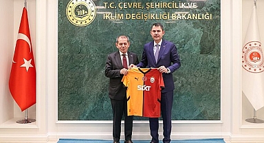 Galatasaray Başkanı Dursun Özbek, Bakan Kurum'u ziyaret etti