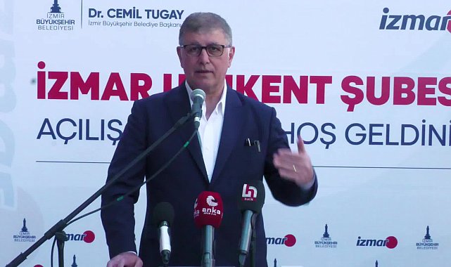 İZMAR'ın ikinci şubesi Ulukent'te açıldı.... İzmir Büyükşehir Belediye Başkanı Cemil Tugay:
