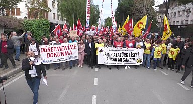 İzmir Atatürk Lisesi'nde 50 öğretmenin kadro dışı bırakılmasına tepki: Laik ve bilimsel eğitimin yanındayız