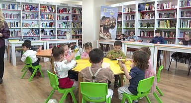 Konyaaltı Kütüphanesi, minik öğrencileri ağırladı