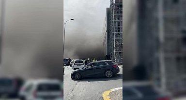 KYK yurdu şantiyesinde yangın: 3 işçi hastaneye kaldırıldı