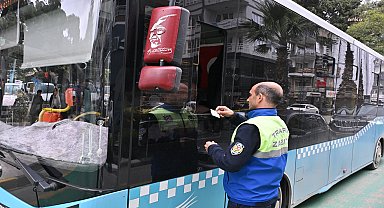 Manisa Büyükşehir Belediyesi ekipleri toplu ulaşım araçlarını denetledi