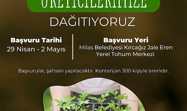 Milas Belediyesi üreticilere yerli ata tohumu dağıtacak