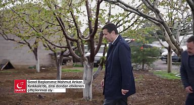 Saadet Partisi Lideri Arıkan'dan Kırıkkale'de zirai dondan etkilenen çiftçilere ziyaret 