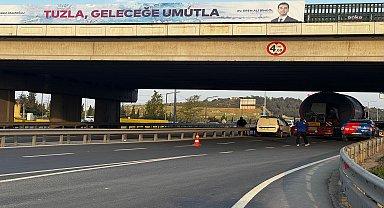 Tuzla’da D100 Ankara istikameti 12 saat trafiğe kapatılacak